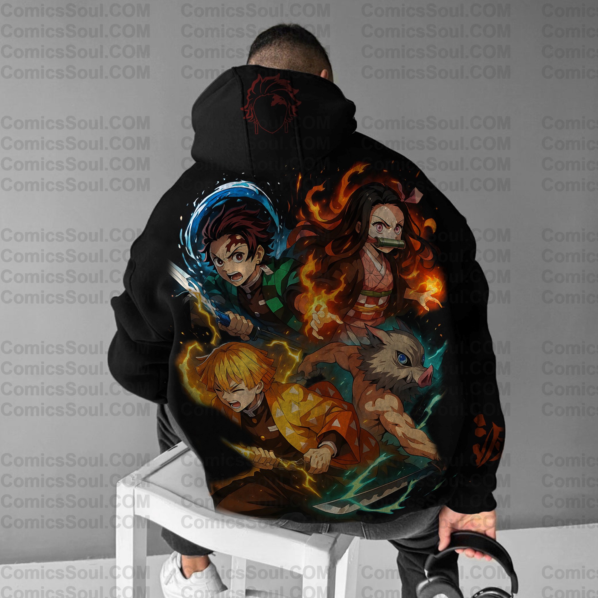 Unisex “ Comicssoul   ” Graphic Streetwear Vintage Hoodie