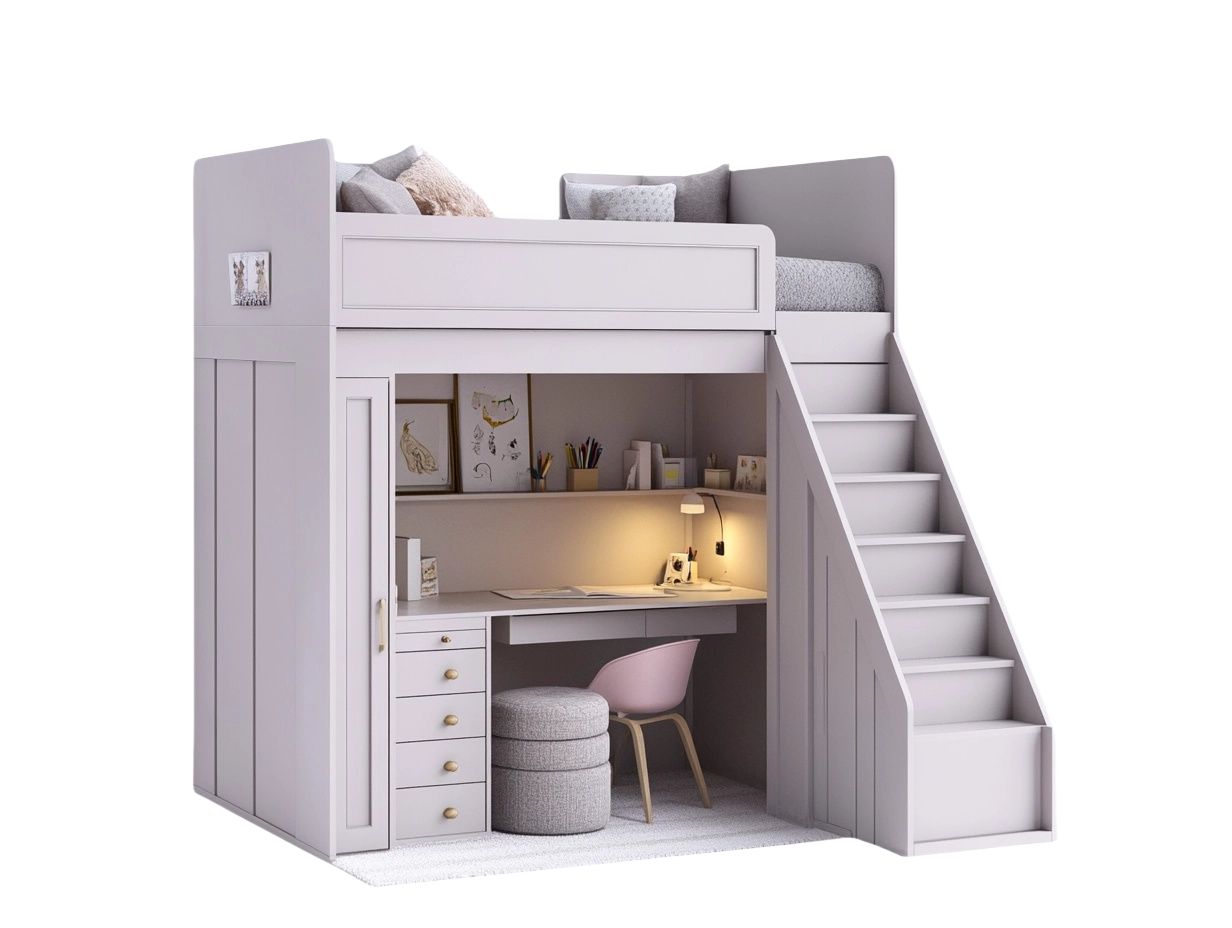 Cama Literaria con Escritorio