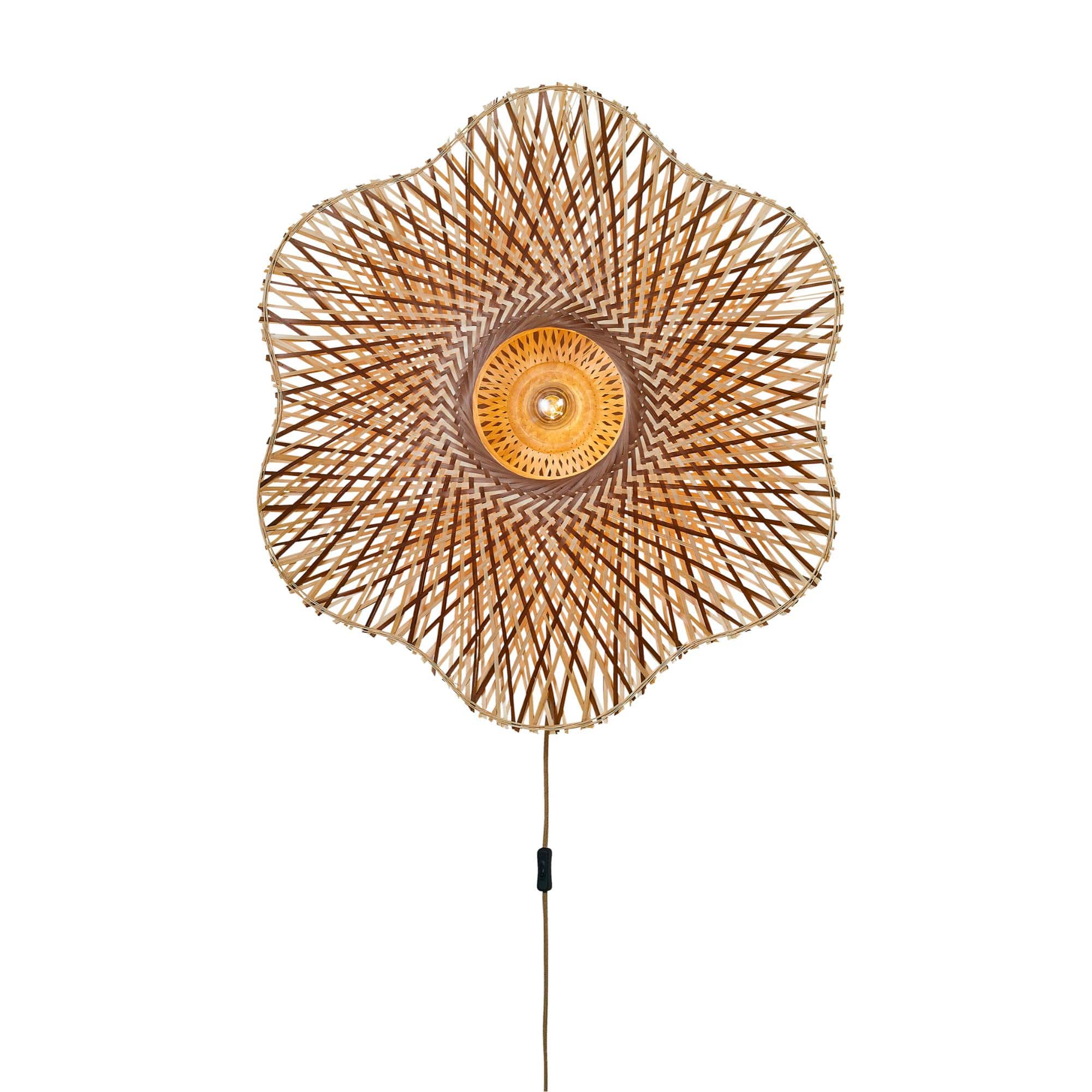 GOOD&MOJO Wandlamp Madura - Naturel - Ø87cm