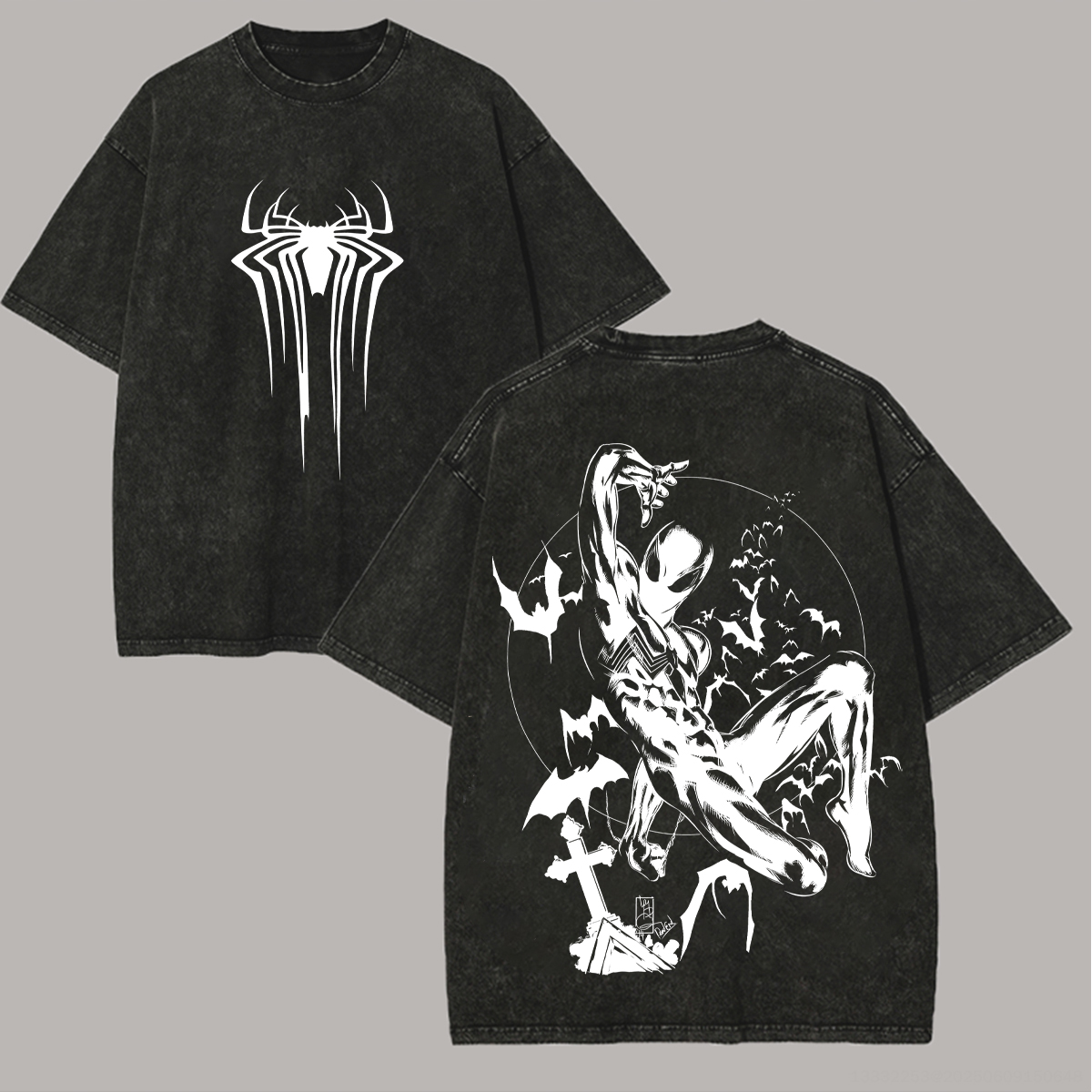 Marvel Spider-Man Printed Unisex Washed T-Shirt