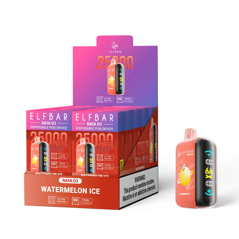 ELFBAR RAYA D3 eldobható e-cigaretta (minden íz)