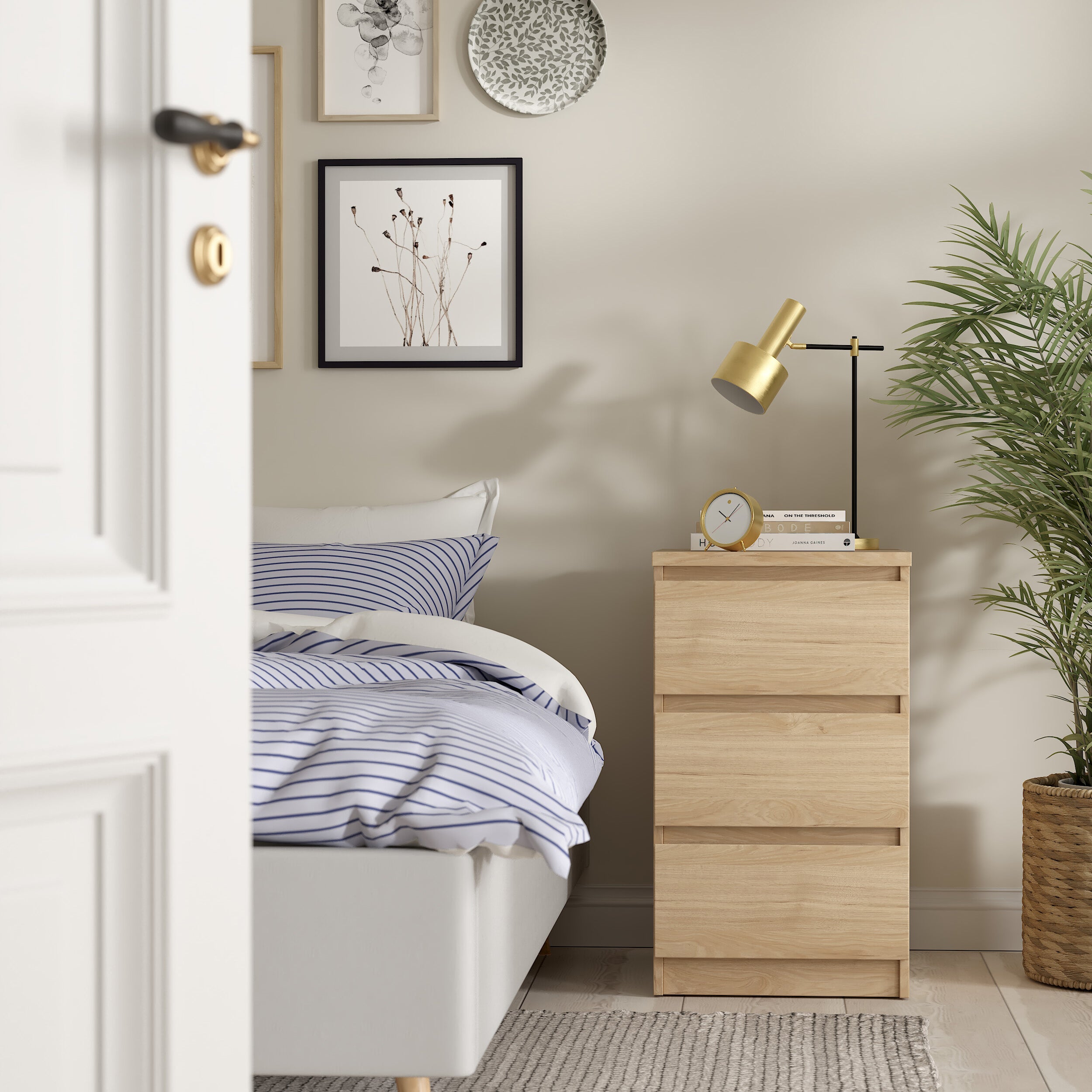 by fonQ basic Slide Ladekast - 3 lades - Eiken