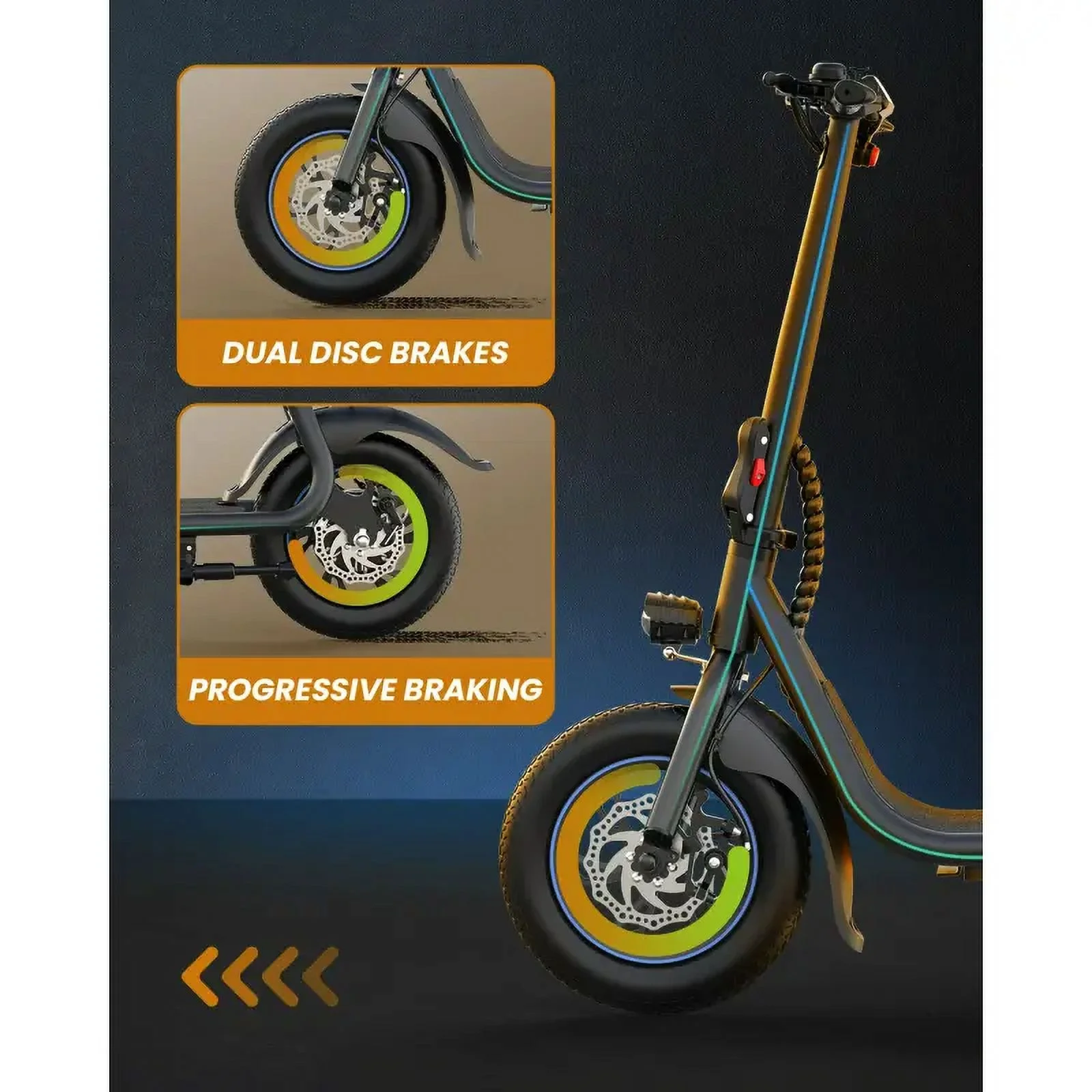 KEESTP Electric Bike with Basket for Pet, 3 Riding Modes Foldable Electric Scooter for Adults - up to 20 Miles 18.6MPH - Image 10