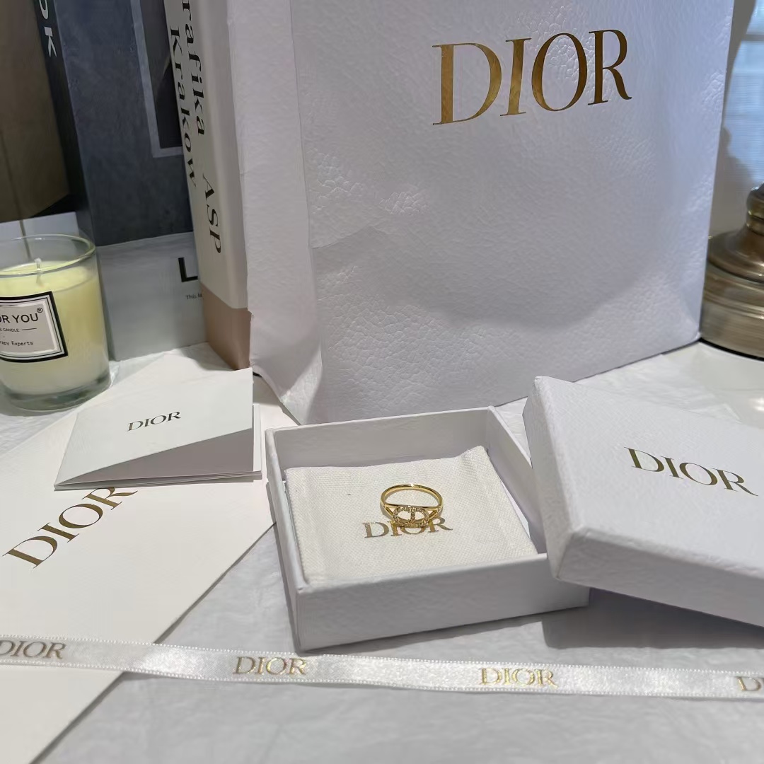 Dior CD Paved Diamond Ring - Original Replica Club