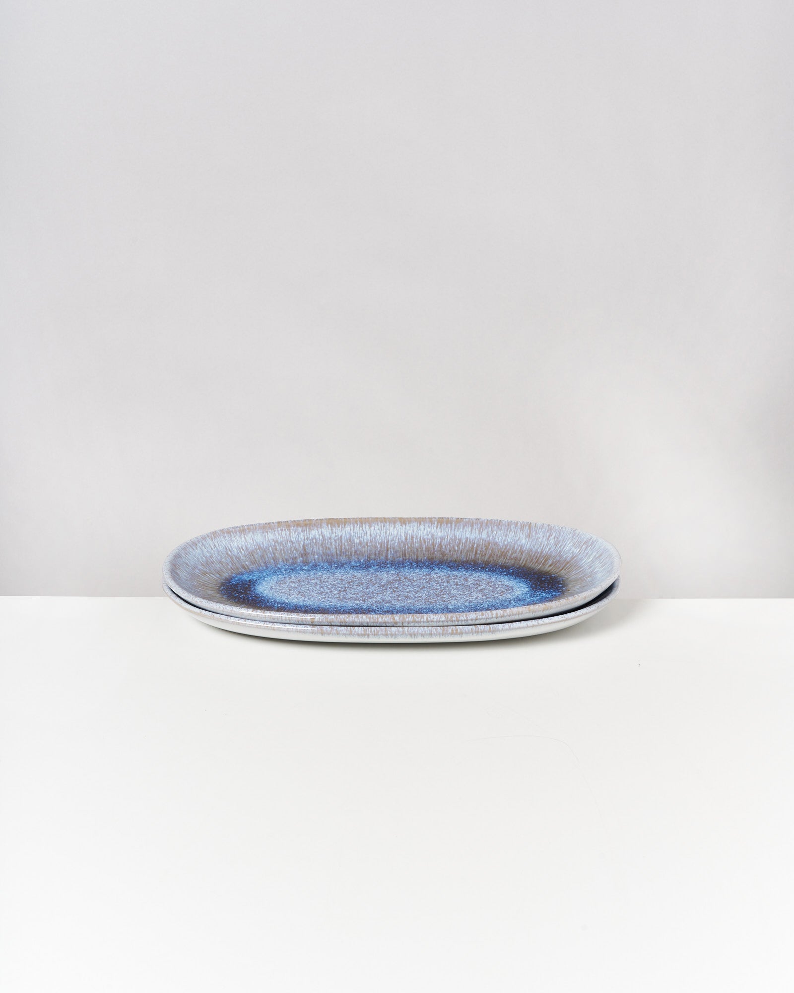 Melides Servierplatte L stoneblue