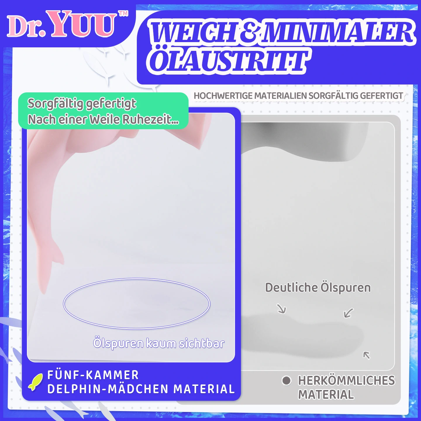 Dr.YUU 5-Kammer Masturbator Meerjungfrau mit bionischem Kanaldesign und Sogfunktion – Bild 6