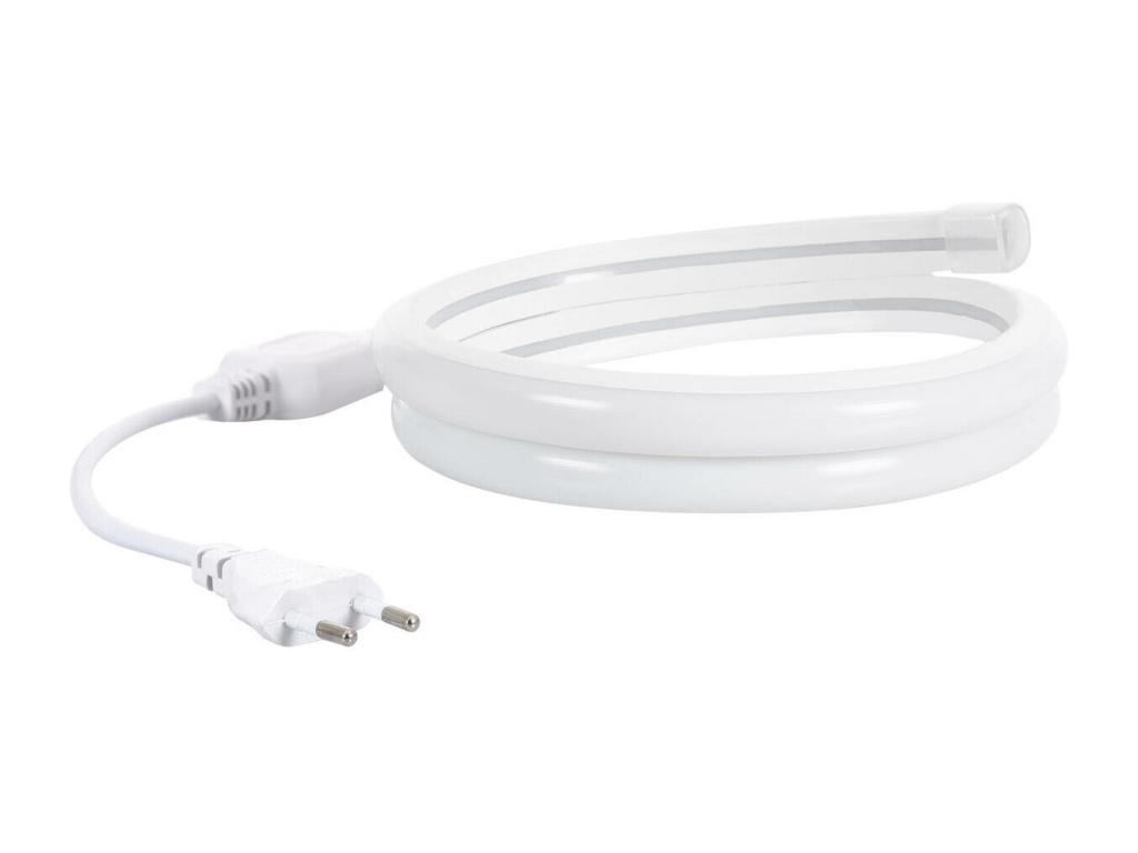 Tira Neón LED 7.5 W/m Regulable 220V AC 120 LED/m Semicircular 180º Blanco Neutro IP67 a Medida Corte cada 100 cm 17 m