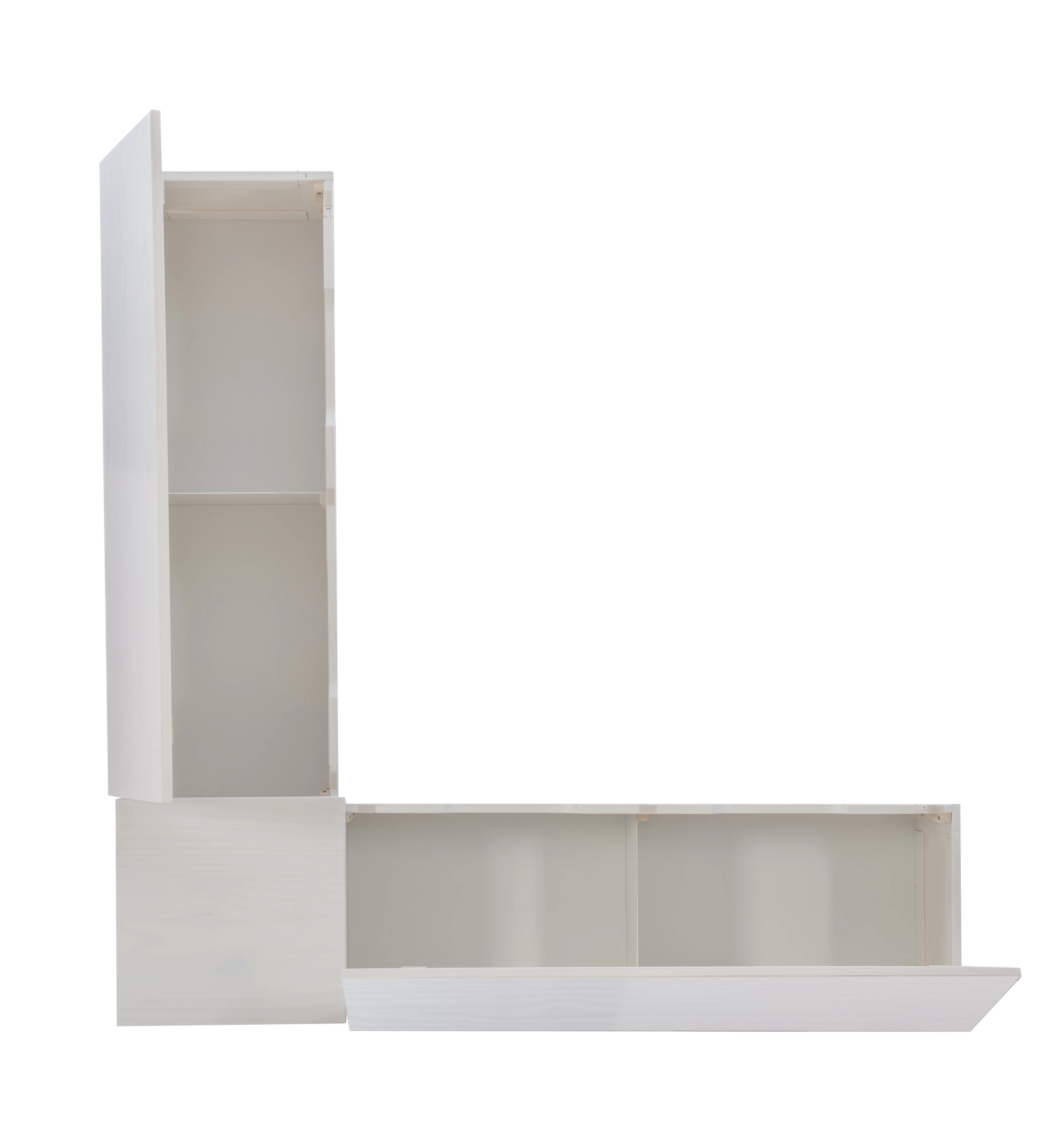 Linon Romero Backless Corner Nook with Storage, 5-Piece Cushion Set, Natural/White/Beige - Image 23