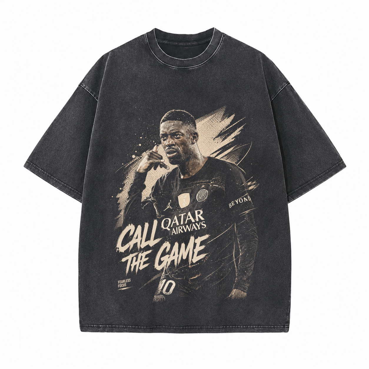 Call The Game Printed Unisex Washed T-Shirt