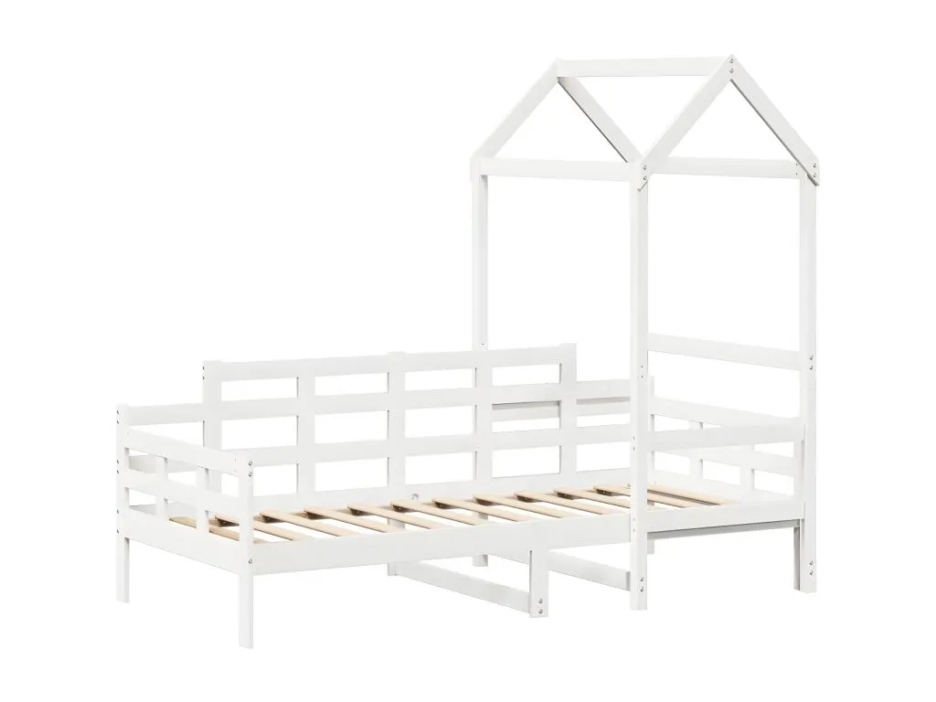 Sofá cama con techo Mueblesclasic maciza de Mueblesclasic blanco 90x190 cm