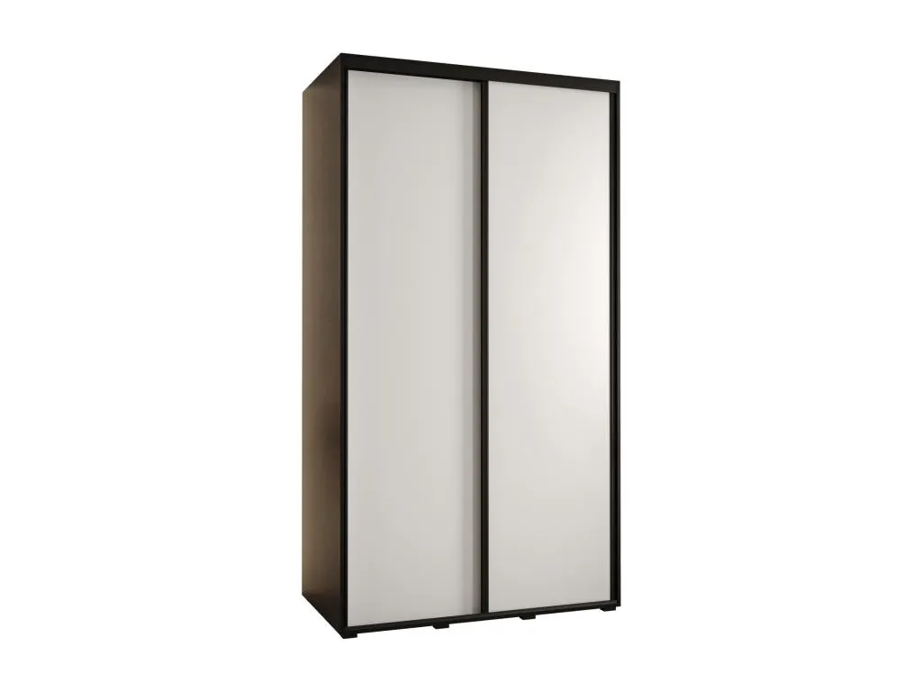 Armario Casahandy con 2 puertas correderas 235.2x140x60 cm acabado negro blanco negro