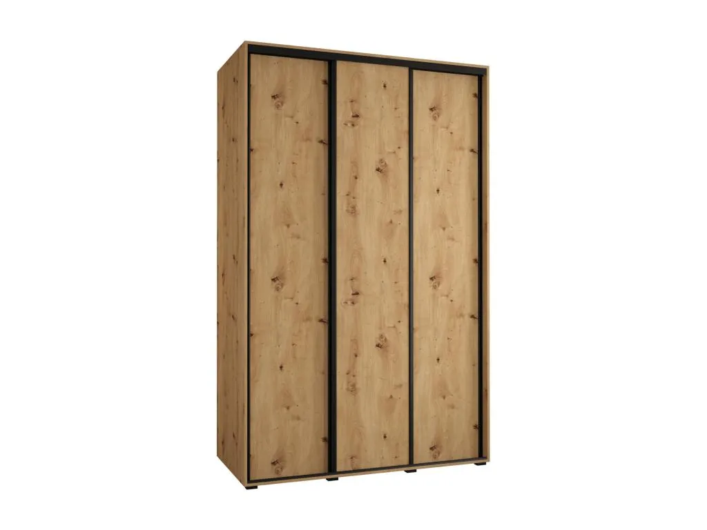 ARMARIO Jmmhogar 1 DE PUERTAS CORREDERAS 235.2/150/60 3 puertas (Artisan/Artisan/Negro)