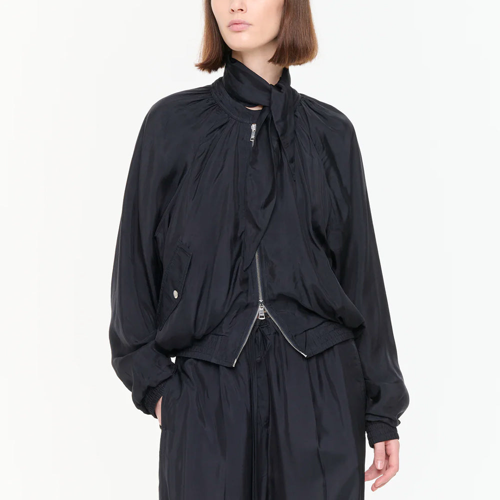 PLAN C - Veste Bomber - Bleu Noir