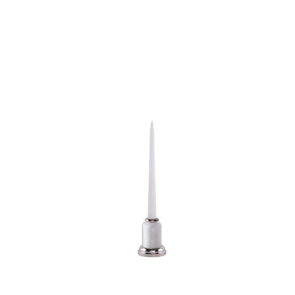 VEILLEUSE PERLES - CRISTAL INCOLORE, FINITION NICKEL