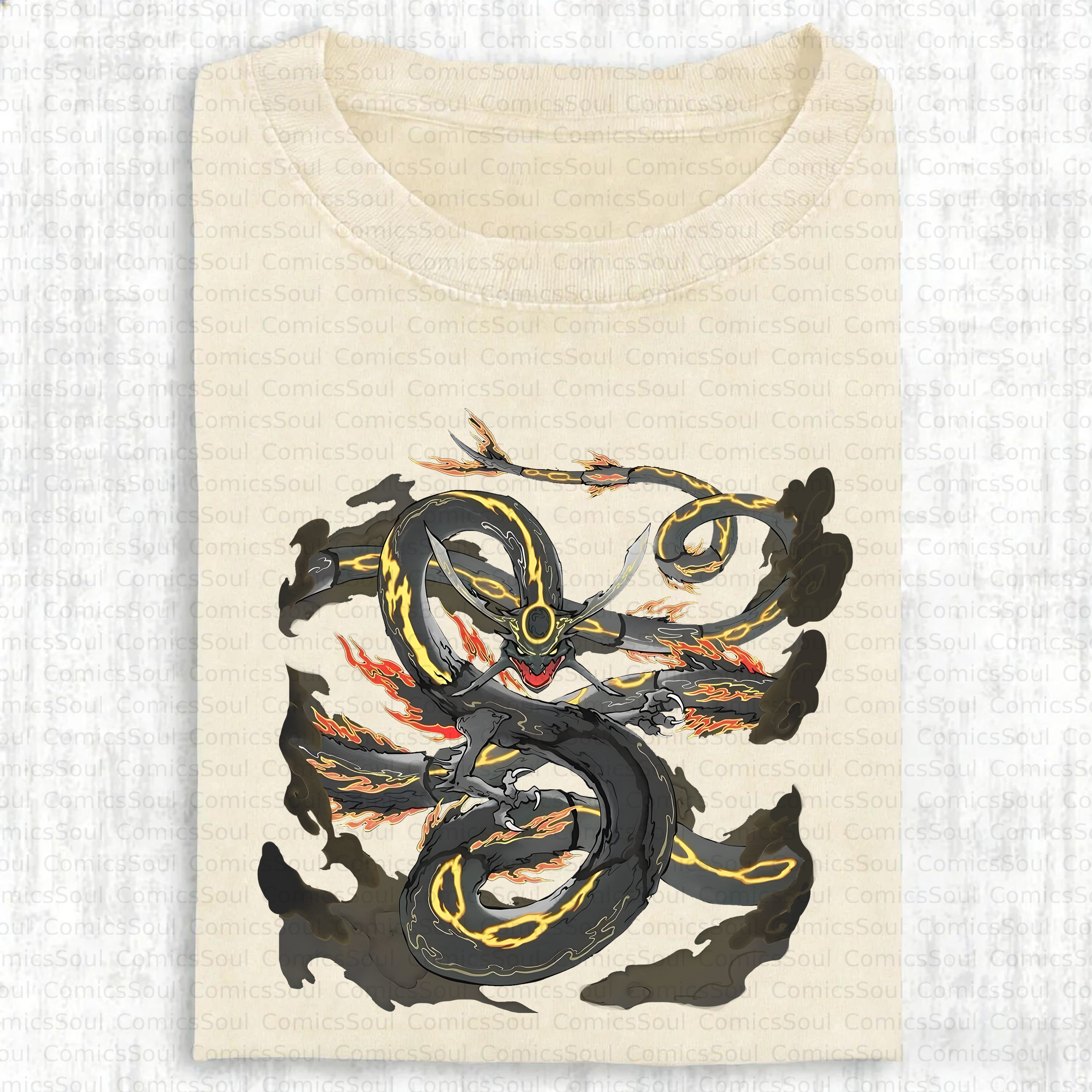 Unisex Anime Inspired Vintage Washed T-Shirt