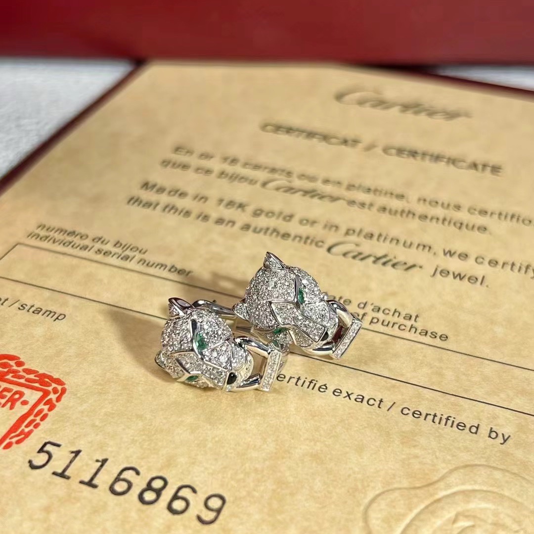 Cartier Unisex Men Leopard Head Earring - Original Replica Club