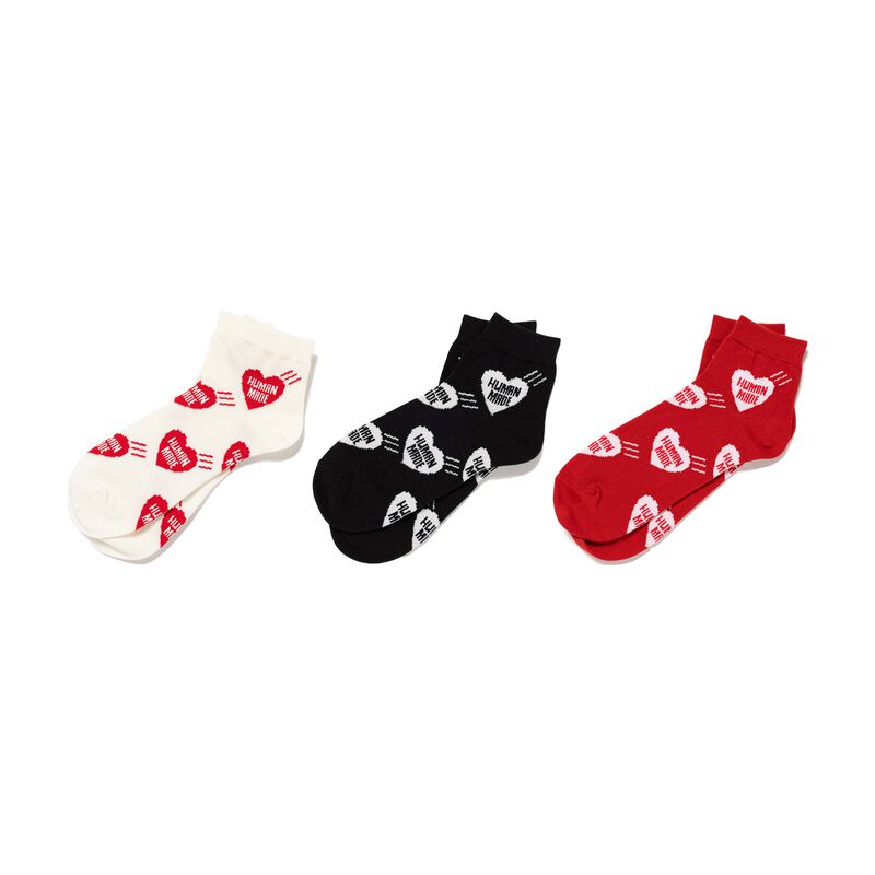 HUMAN MADE HEART SHORT SOCKS
