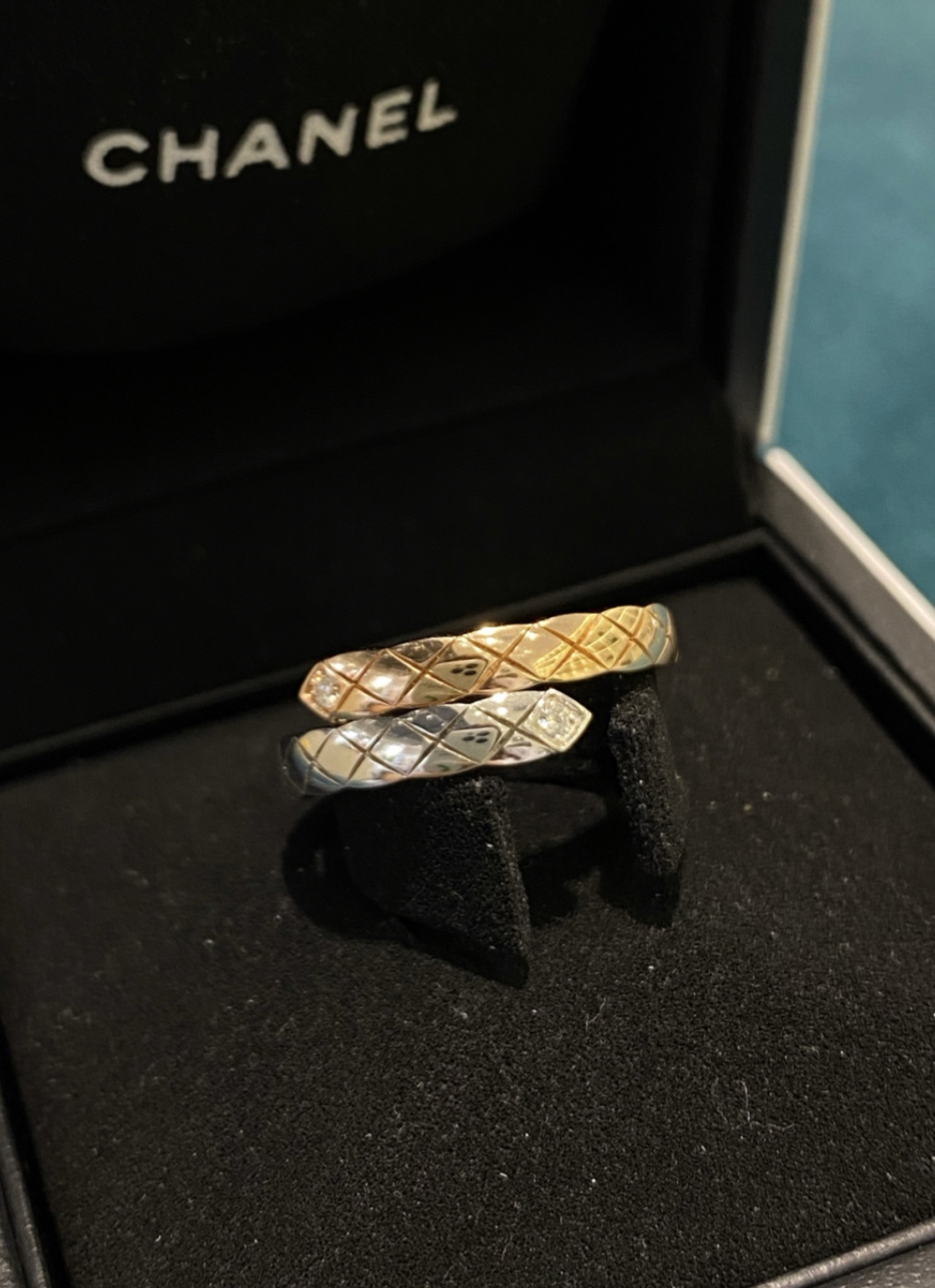 Chanel Mixed Color Coco Crush Toi et Moi Ring - Small Version - Original Replica Club