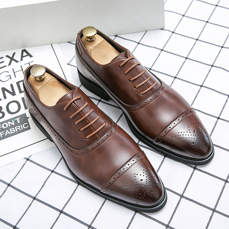 Men'S Embossed Business Shoes