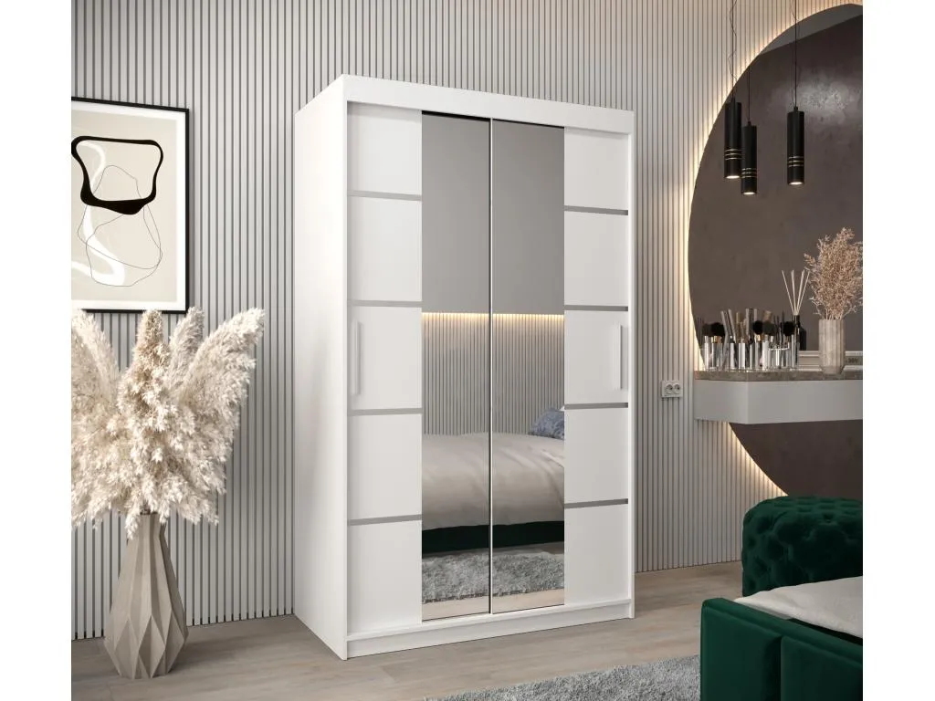 ARMARIO Francomuebleses 4 DE PUERTAS CORREDERAS 200/120/62 2 puertas (blanco/blanco)
