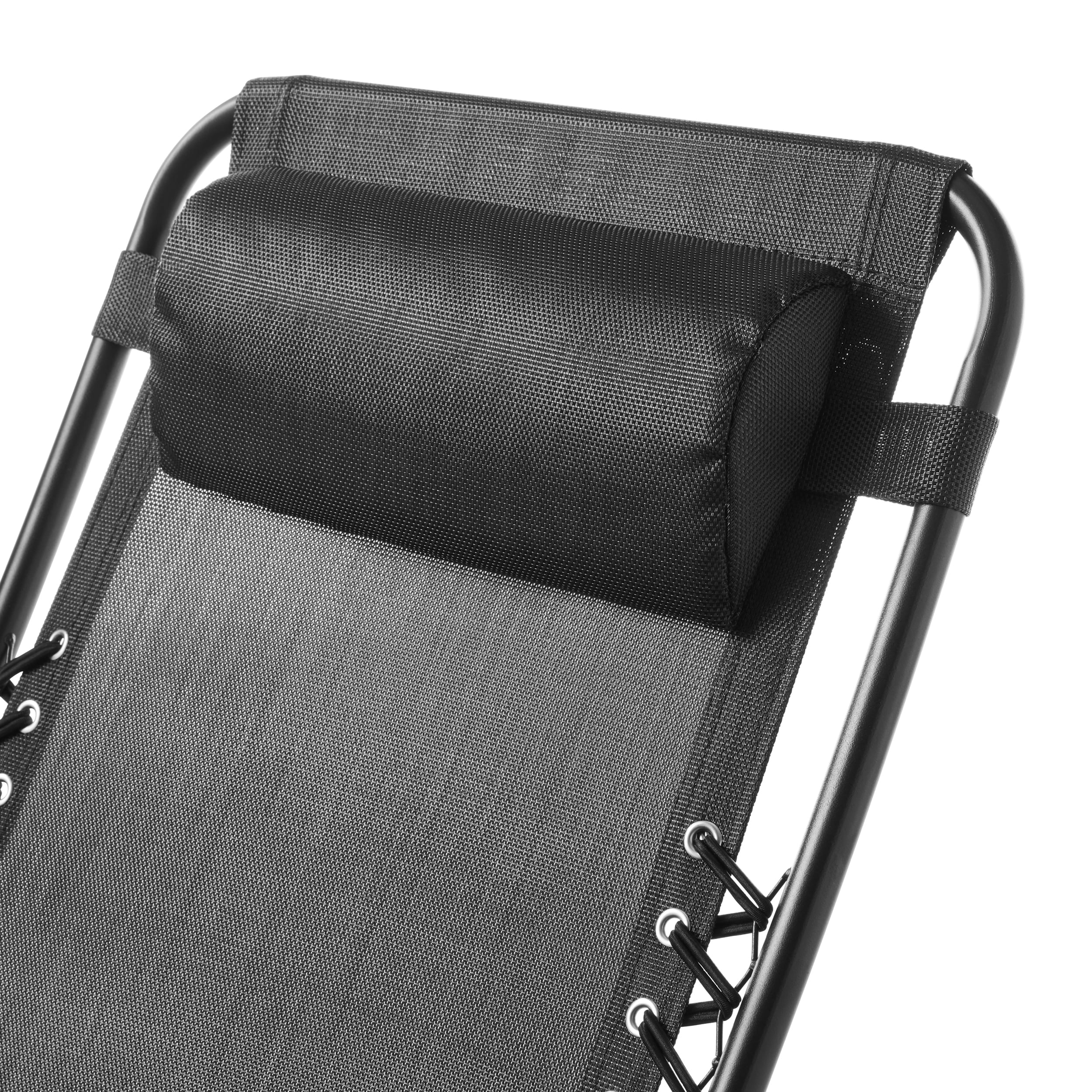 Mainstays Zero Gravity Chair Lounger, 2 Pack - Black - Image 11