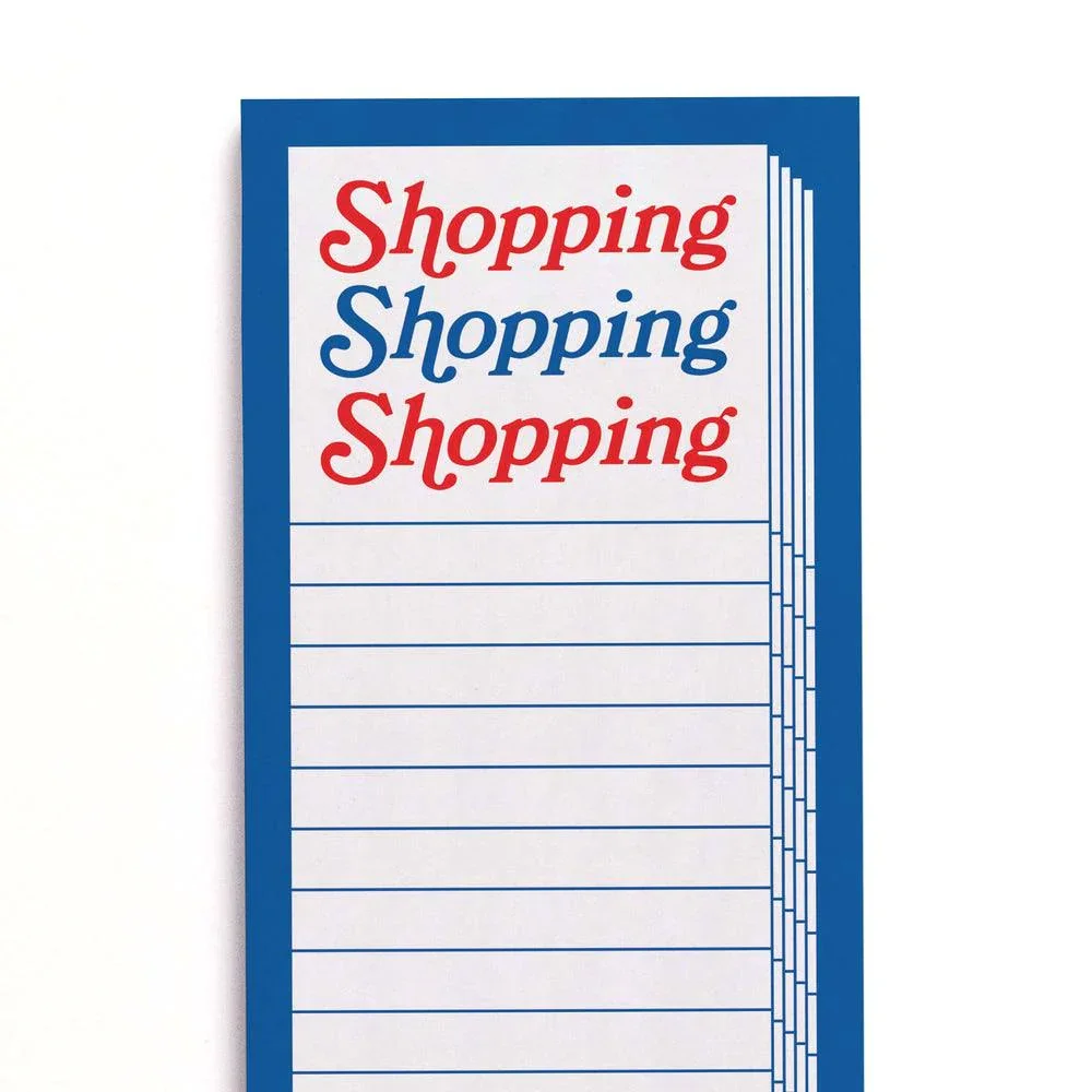 Crispin Finn Shopping Shopping Shopping Note Pad
