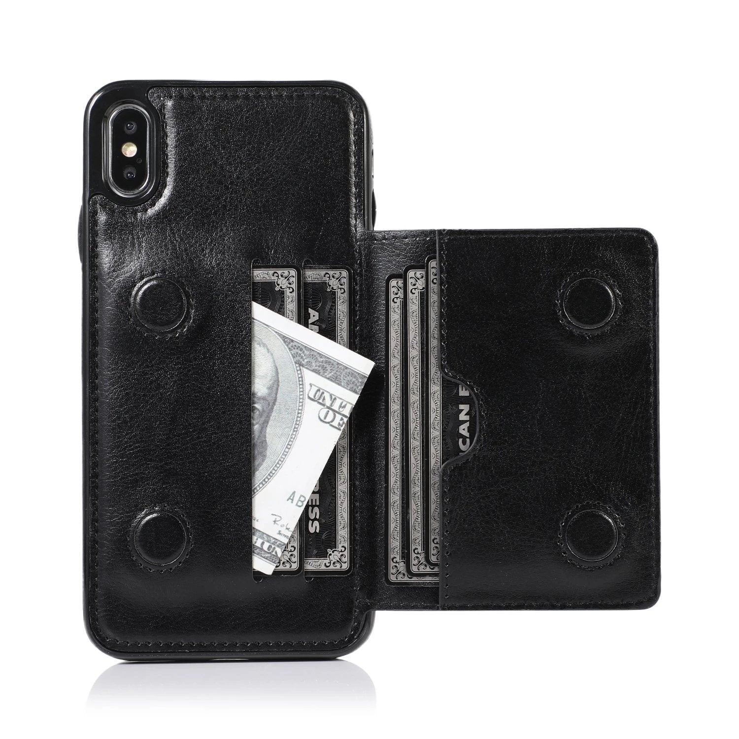 Premium Leather Kickstand Durable Shockproof Protective Cover For Samsung