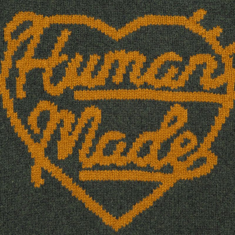 HUMAN MADE HEART KNIT SWEATER