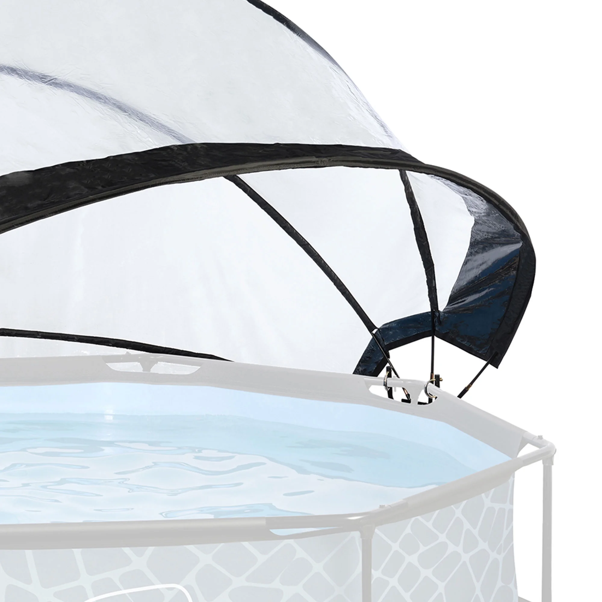 EXIT Toys UV Resistant Pool Covers, PVC Transparent, 104" x 104" x 55" - Image 22