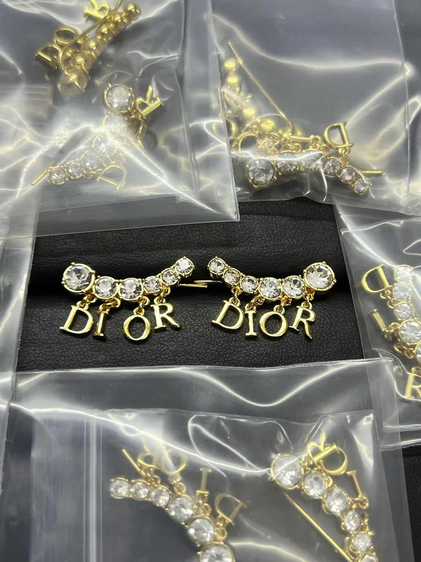 Dior Letter Drop Earrings - Original Replica Club