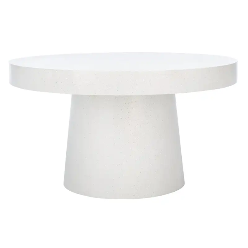 SAFAVIEH Berenice Round Coffee Table - Paper Mache - Dimensions: 31.6" W x 31.6" L x 17.8" H