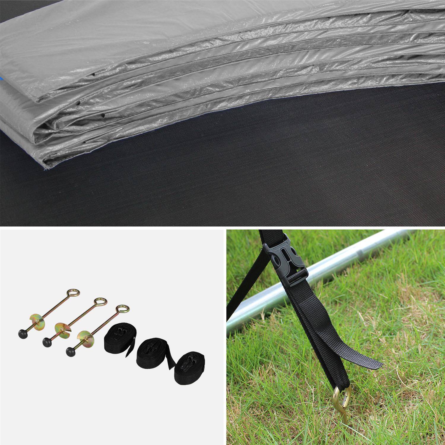 Galaxie - Cama elástica con pack de accesorios, 250cm