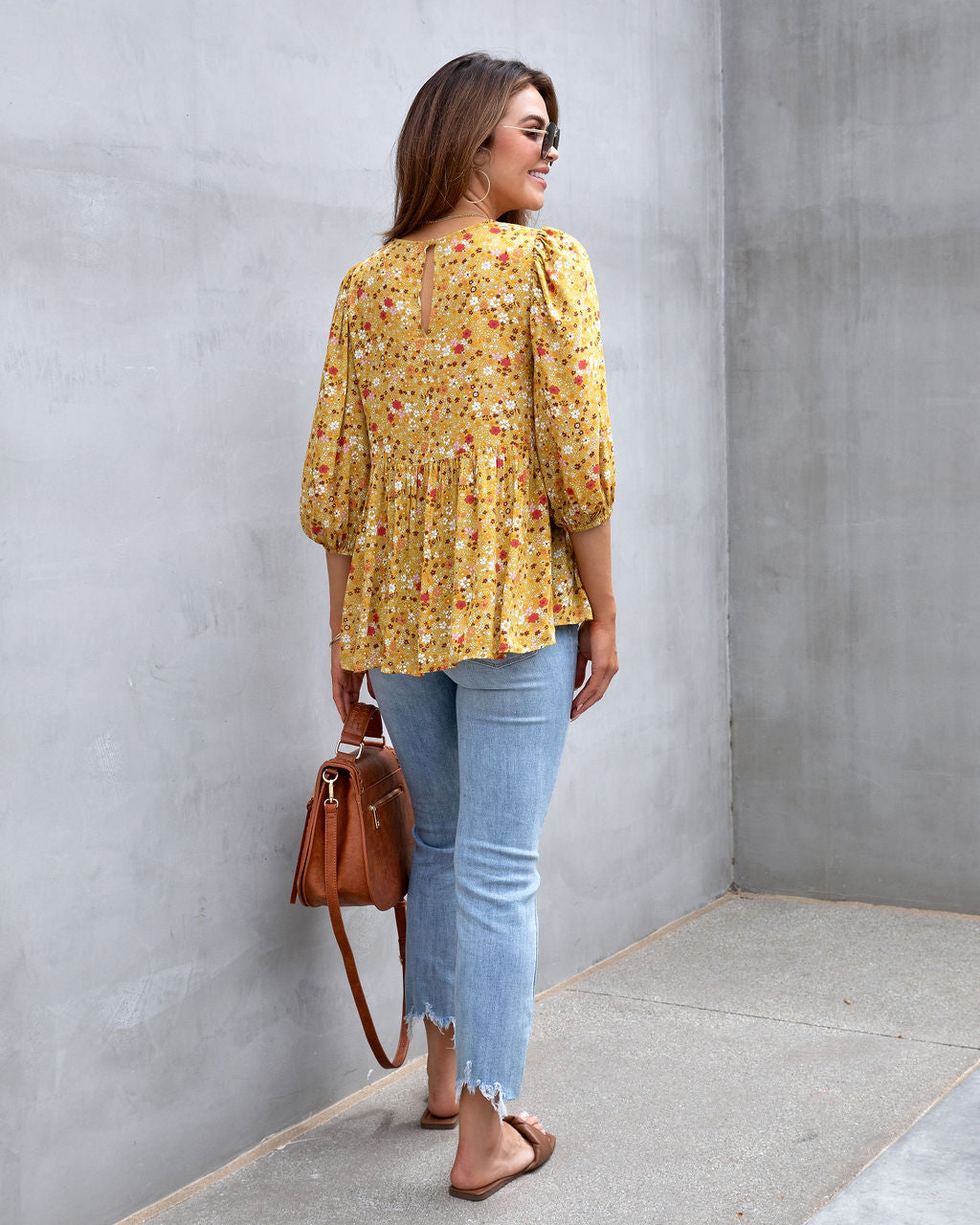 Orchard Adventures Floral Babydoll Top - FINAL SALE - Se7enfashion