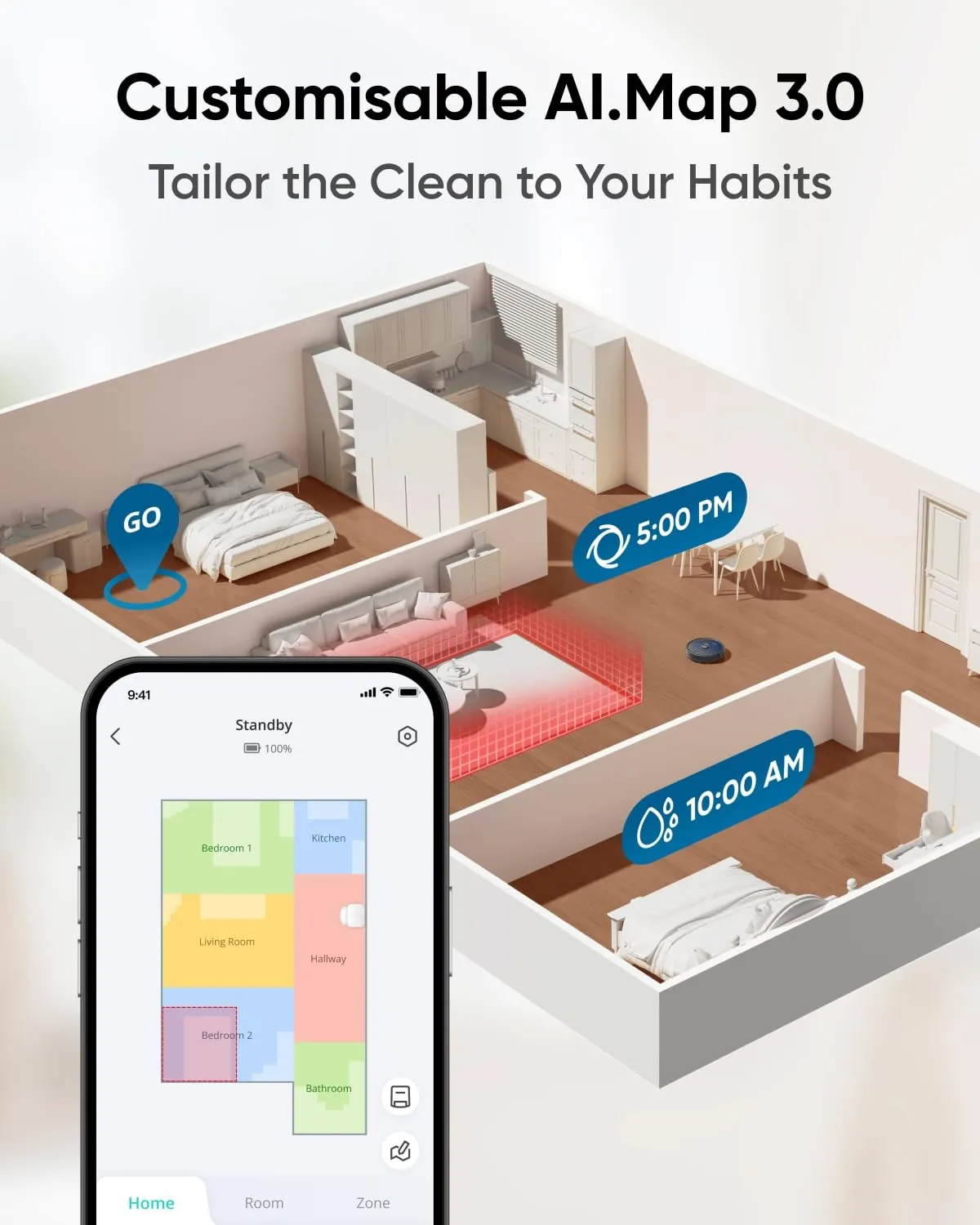 eufy X10 Pro Omni Robot Vacuum and Mop 8000Pa All-in-One Station Black