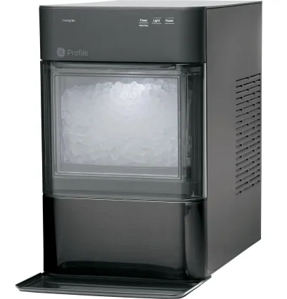 Countertop Nugget Ice Maker with Side Tank | Ice Machine with WiFi Connectivity | Smart Home Kitchen Essentials | Stainless Steel