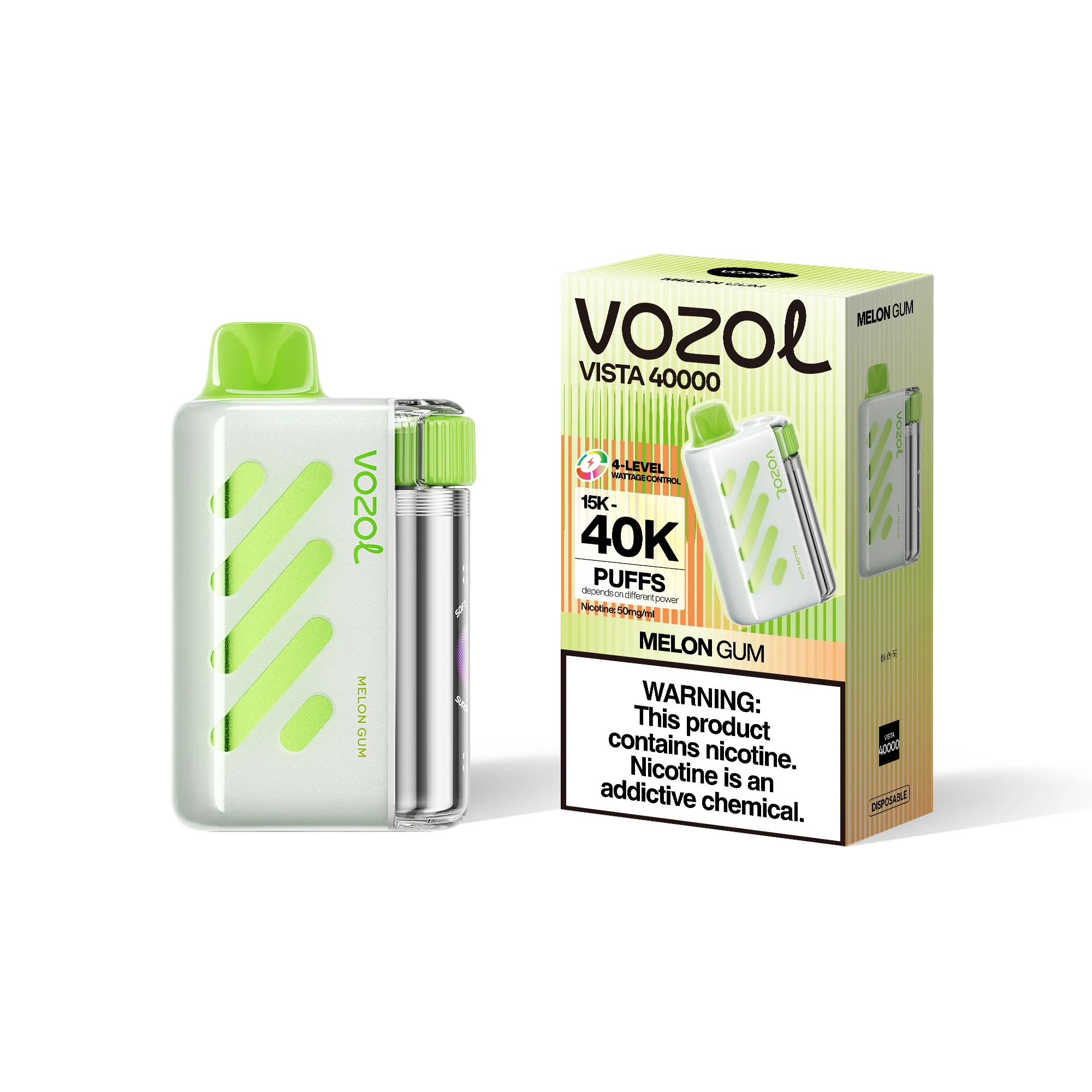 VOZOL VISTA 40K kertakäyttöinen sähkötupakka (kaikki maut)