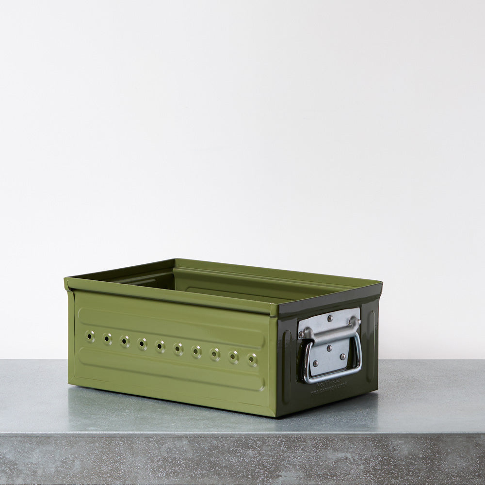 Bac de rangement à poignées - Olive