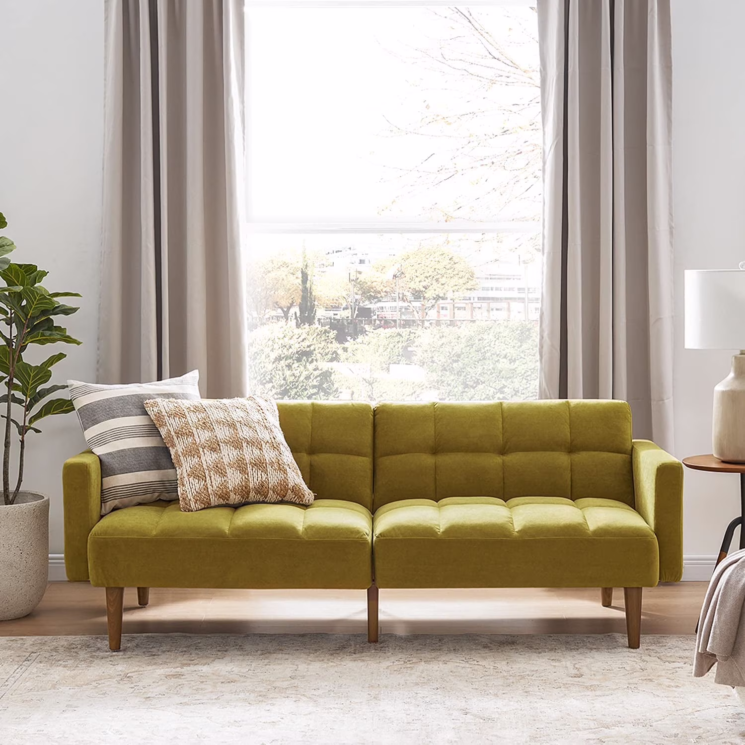 Mopio Aaron Futon Sofa Bed Old Rosa - Image 9