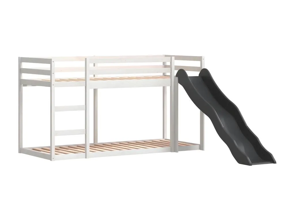 Litera con tobogán y escalera Hogarve maciza de Hogarve 80x200 cm wuuk50559