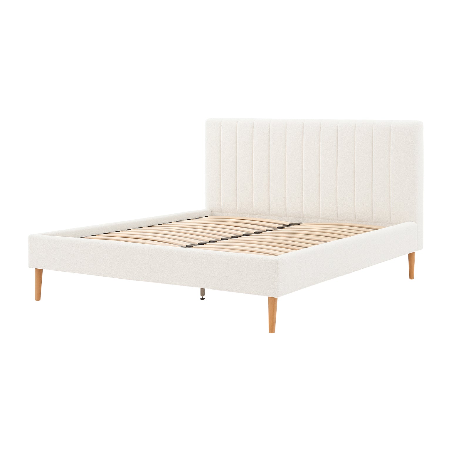 Blokker Mara Bedframe 160 x 200 cm - Bouclé / Ivoor