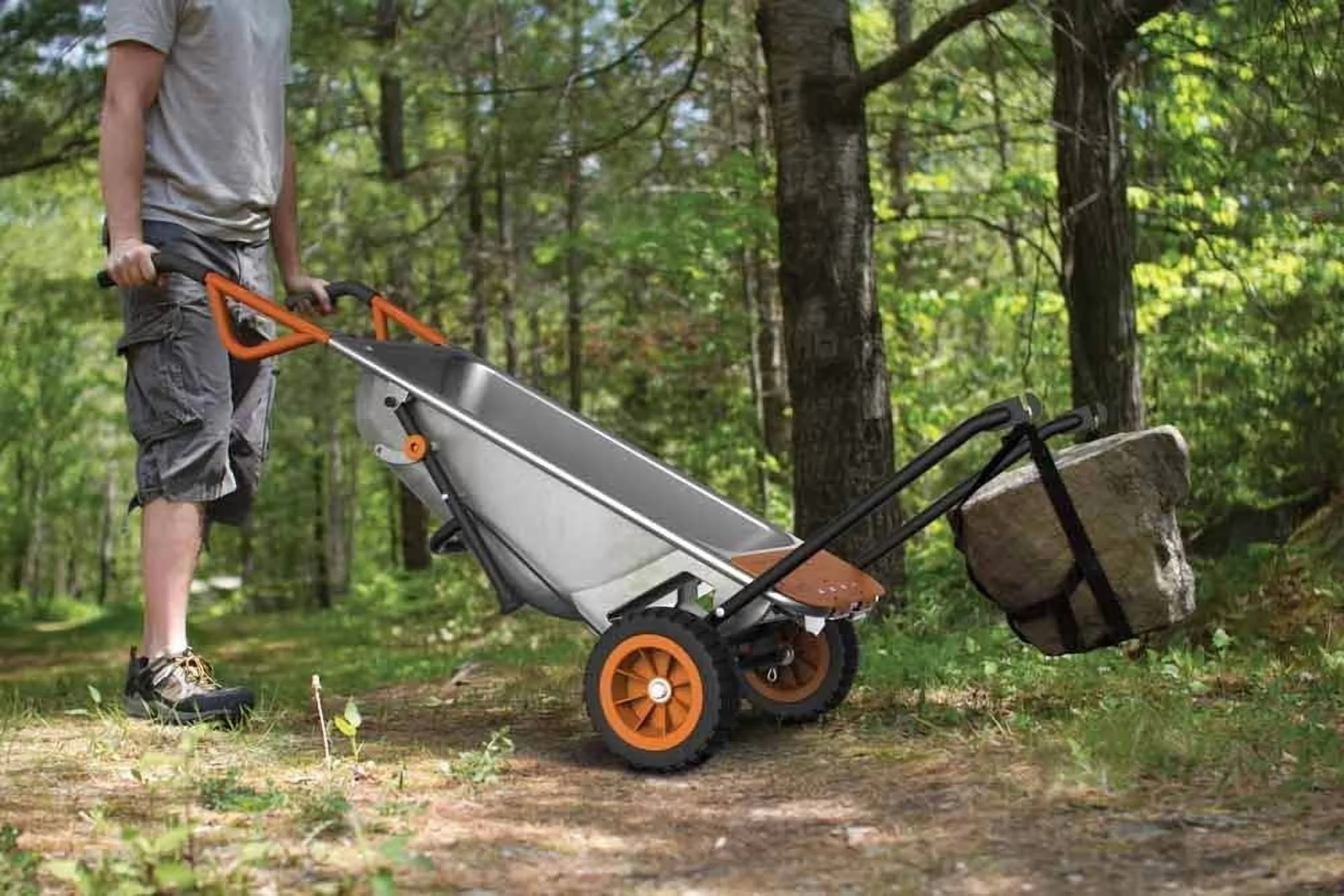 WORX WG050 Aerocart 8-In-1 Multifunction Wheelbarrow Dolly Cart Garden Carrier - Image 9