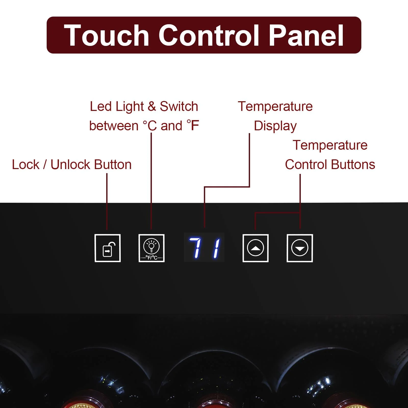 Ktaxon 18 Bottle Compressor Wine Cooler Freestanding Wine Fridge, Fast Cooling, Low Noise - Image 28