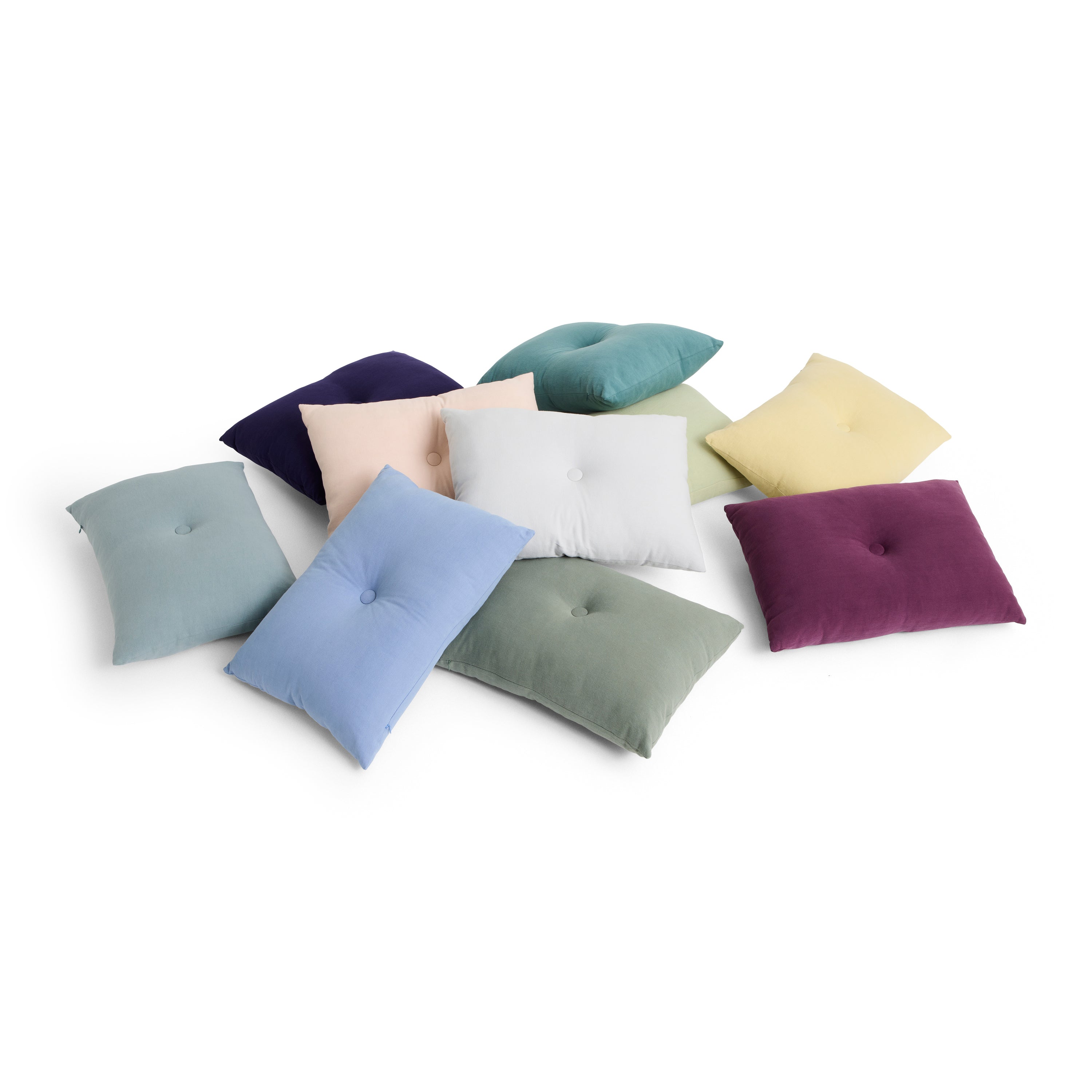 HAY Dot Linen Sierkussen 45 x 60 cm - Pine Green