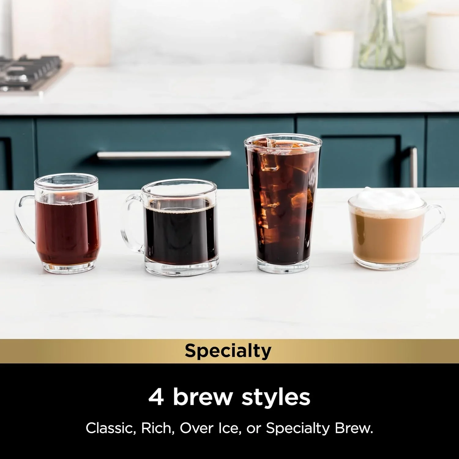 Ninja Coffee Maker Single Cup Brews with pods and grounds K-Cup compatible 4 brewing methods