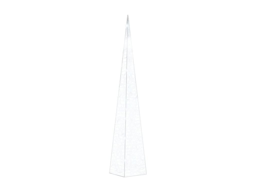 Cono de luz LED decorativo Acrílico Blanco frío 90 cm
