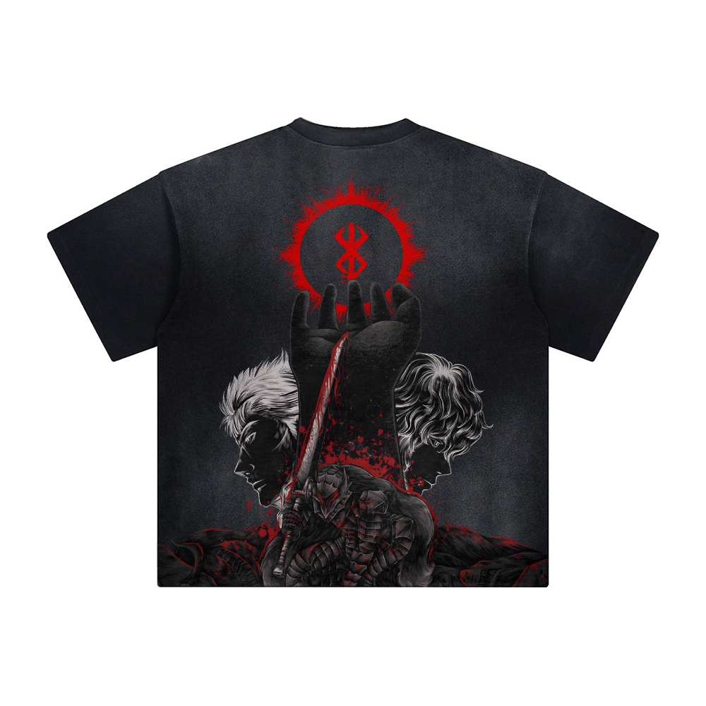 Unisex Anime Inspired Vintage T-Shirt TeeThreads Sustain the Scene with Custom Apparel