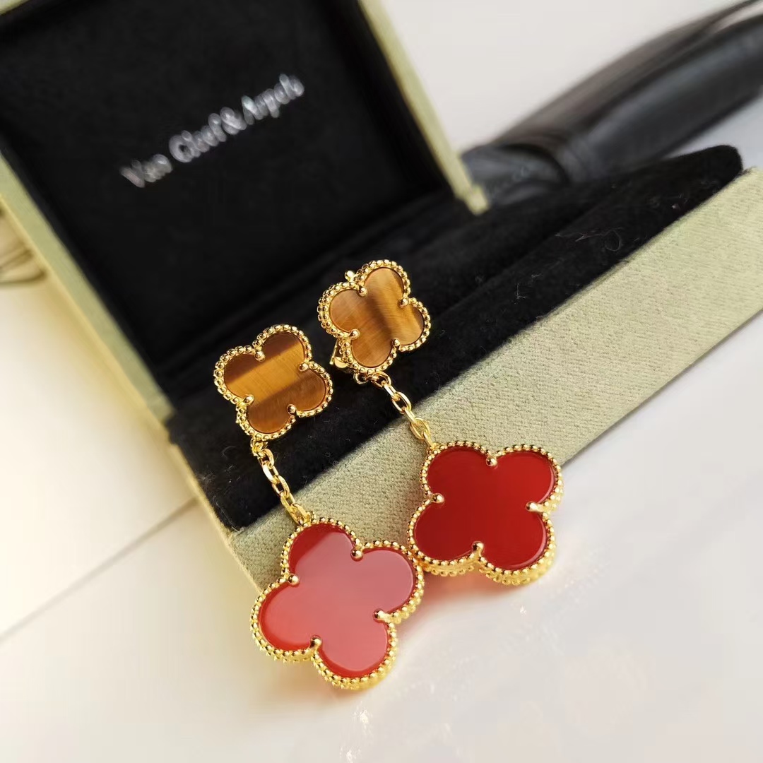 VCA Magic Alhambra Earrings 2 Motifs - Original Replica Club