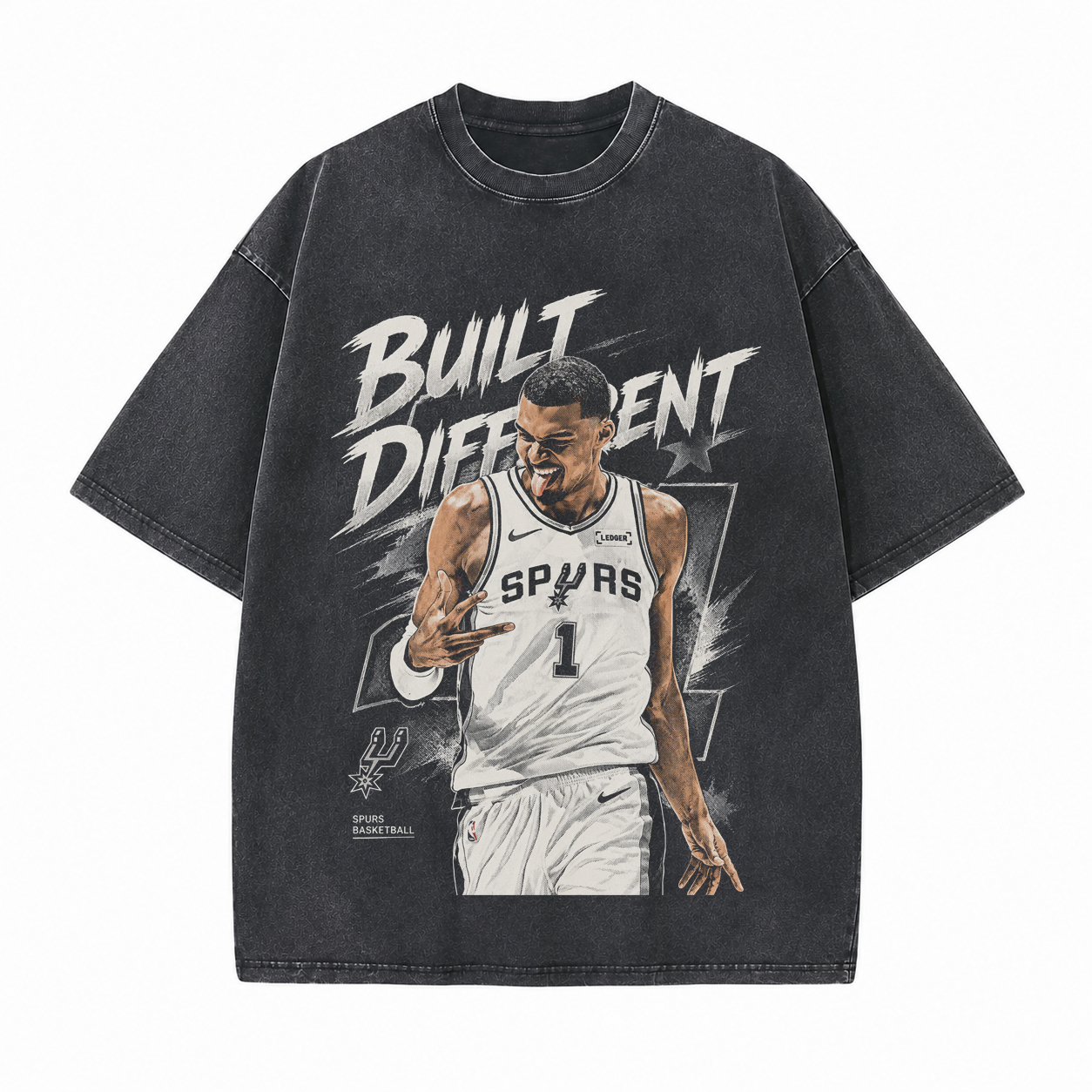 NBA Rookie Legend Number 1 Printed Unisex Washed T-Shirt