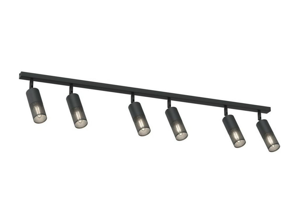 Lámpara de Techo Petrol, Negro, 20x5,5x116 cm, Casaplu