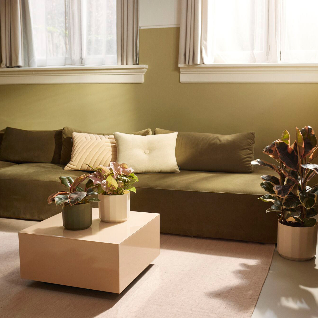 Elho Facet Rond - H 23 x Ø 20,6 cm - Binnen - 100% gerecycled kunststo